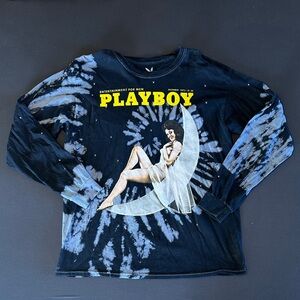 PLAYBOY Black and White Graphic Long Sleeve